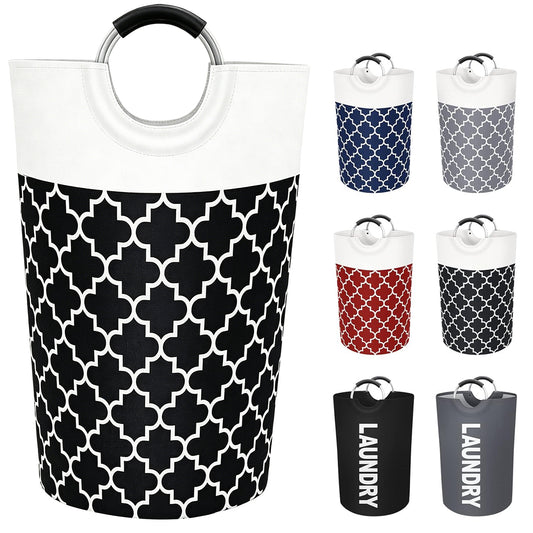 Collapsible Laundry Basket with Soft Handles
